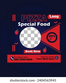 Food culinary Promotion template Premium Vector Social Media Post. 