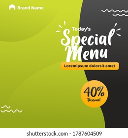 Food & culinary Social Media Post promotion template Premium Vector