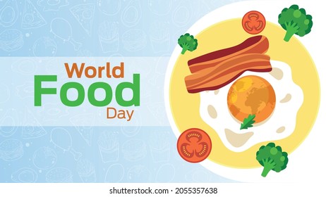 food day on october 16 business brochure flyer banner design horizontal template vector, cover presentation abstract, modern publication poster and flag-banner.