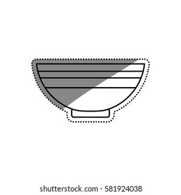 Food deep plate icon vector illustration graphic design