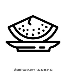 food delicious line icon vector. food delicious sign. isolated contour symbol black illustration