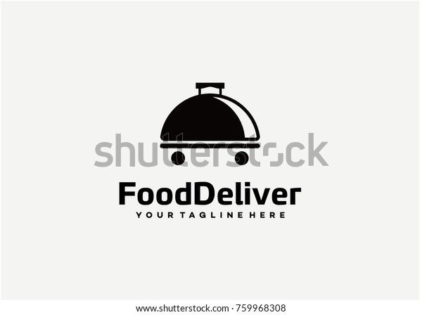 Food Deliver Logo Template Design.\
Creative Vector Emblem for Icon or Design\
Concept