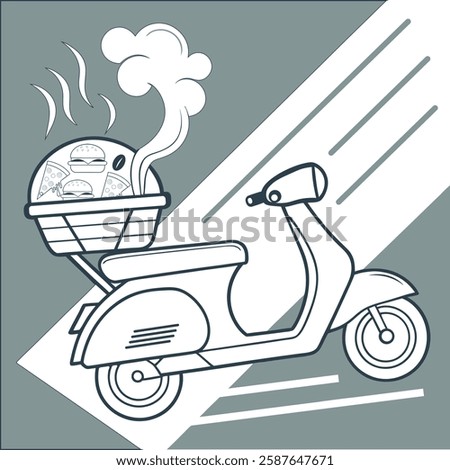 Food Delivery Adobe Illustrator Artwork