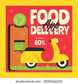 Food Delivery App Social Media Post