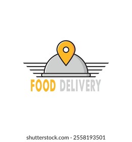 Food delivery catering fast food logo vector icon