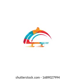 Food Delivery Catering Fast Food Vector Logo Design.