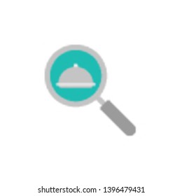 Food delivery, cloche, eat, food, restaurant, search color icon