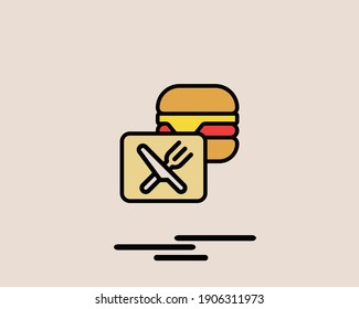 food delivery concept 2 colored line icon. Simple color element illustration. delivery concept outline symbol design from Delivery set