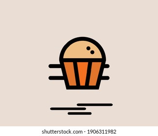 food delivery concept 2 colored line icon. Simple color element illustration. delivery concept outline symbol design from Delivery set