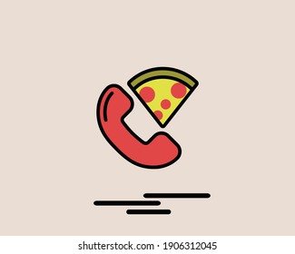 food delivery concept 2 colored line icon. Simple color element illustration. delivery concept outline symbol design from Delivery set