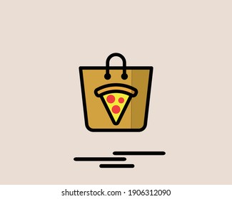 food delivery concept 2 colored line icon. Simple color element illustration. delivery concept outline symbol design from Delivery set