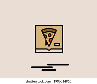 food delivery concept 2 colored line icon. Simple color element illustration. food delivery concept outline symbol design from Delivery set