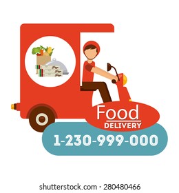 food delivery design, vector illustration eps10 graphic 