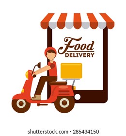 food delivery design, vector illustration eps10 graphic 