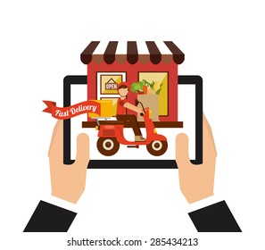 food delivery design, vector illustration eps10 graphic 