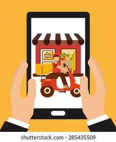 food delivery design, vector illustration eps10 graphic 