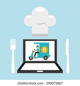 food delivery design, vector illustration eps10 graphic 