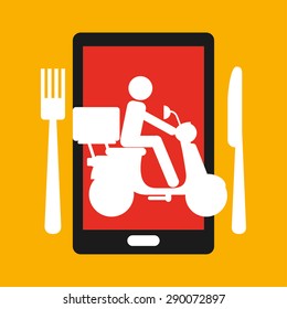 food delivery design, vector illustration eps10 graphic 