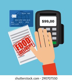 food delivery design, vector illustration eps10 graphic 