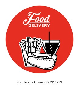 food delivery design, vector illustration eps10 graphic 