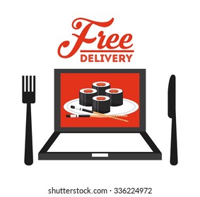 food delivery design, vector illustration eps10 graphic 