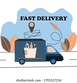 
food delivery, fast delivery, man on vespa