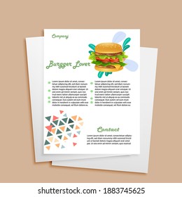Food Delivery Flyer design vector template
