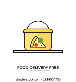 food delivery free vector type icon