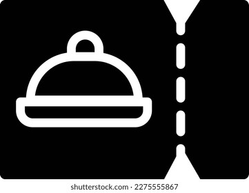 Food Delivery Glyph Icon Free