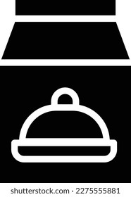 Food Delivery Glyph Icon Free