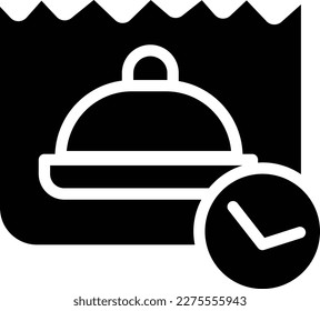 Food Delivery Glyph Icon Free