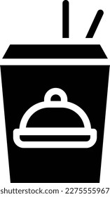 Food Delivery Glyph Icon Free