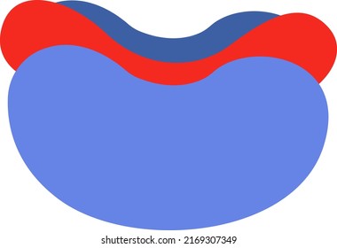 Food delivery hotdog, illustration, vector on a white background.