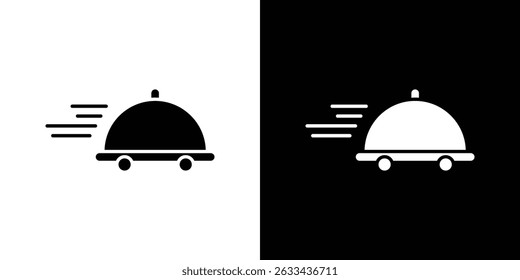 Food delivery icon concept, vector illustration