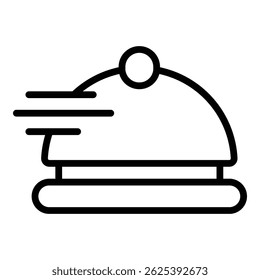 Food delivery icon outline vector. Meal order. Fast service