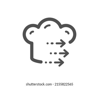 Food delivery icon. Restaurant order sign. Catering service symbol. Classic flat style. Quality design element. Simple food delivery icon. Vector