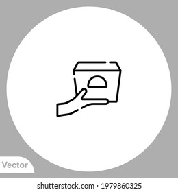 Food delivery icon sign vector,Symbol, logo illustration for web and mobile