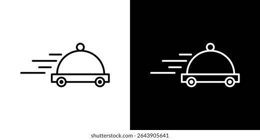 Food delivery icon symbol concept for graphic design, Website, UI. EPS