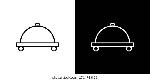 Icono de entrega de alimentos. Iconos de web lineal delgado