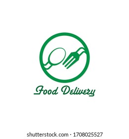 food delivery icon vector graphic element sign logo