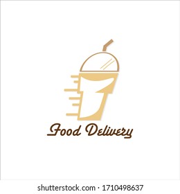 food delivery icon vector graphic element sign logo