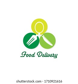 food delivery icon vector graphic element sign logo