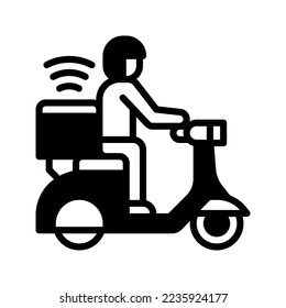 Food Delivery icon vector illustration logo template isolated on white background