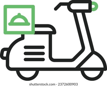 Food Delivery icon vector image. Suitable for mobile application web application and print media.