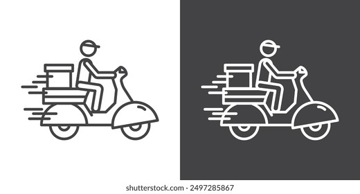 Food delivery icon vector logo set collection for web app ui