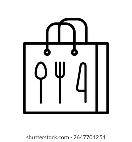Food delivery icon vector set. Takeaway food illustration sign collection. fast food symbol or logo.