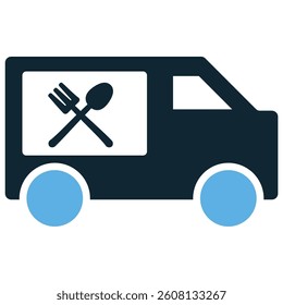 Food delivery icon vector. Symbol for order, fast food, courier, delivery, service, restaurant. Ideal for website, app, infographic, and food service promotion. Simple vector illustration.