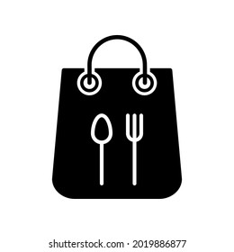 Food delivery icon vector. Takeaway food illustration sign. fast food symbol or logo.