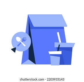 food delivery icon vector,flat design icon vector illustration