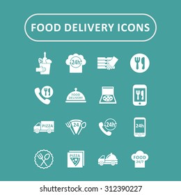 Food delivery icons